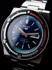 Seiko Regatta Automatic Rally Sport Obsidian blue Dial 6119-6053 vintage Men