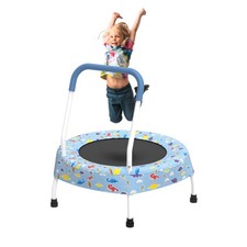 28" Toddler Trampoline with Handle, Indoor Outdoor Kids 1 Year Plus