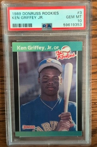 1989 Donruss Rookies - Ken Griffey Jr #3 (RC) PSA 10 (Beautiful Copy) Mariners🔥