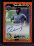 2024 Topps Chrome Logofractor Osleivis Basabe MLB Refractor Auto RC Orange #/25