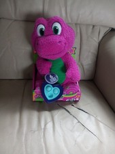Fisher-Price Barney  s World Sensory Barney Plush Toy with Fidget 2024 New