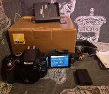 Nikon D5100 16.2MP Digital SLR Camera Body 2 batteries + charger manual & boxed 