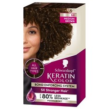 Permanent Hair Dye Cream for Natural Looking Medium Brown Color One Application