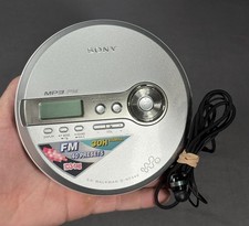 Sony D-NF340 Walkman MP3 FM CD Player 30H Stamina ID 3 Tag 40 Presets