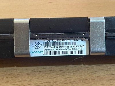 APPLE MAC PRO 2008 MEMORY (NANYA) 2GB PC2-6400F DDR2 + HEAT SINKS