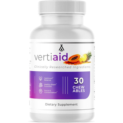 VertiAid   Natural Daily Supplement with Vitamins, Minerals & Botanicals 1 Pack
