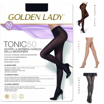 Golden Lady Tonic matte thick classic tights made of soft microfiber 50 Den