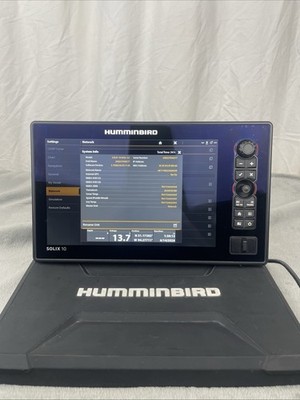 HUMMINBIRD SOLIX 10 CHIRP MEGA MSI+ G2 Fish Finder CHO DISPLAY With Suncover