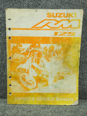OEM Factory Genuine Suzuki RM 125 Motorcycle Service Repair Shop Manual