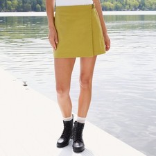 Wild Fable Women’s Wrap Mini Skirt XXL Plaid Belted High Rise NWT