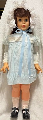 Vtg 35'' Allied Eastern Nasco Playpal Type Companion Doll 3651 Neck Mark /Walker