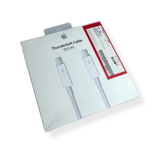 Câble Apple Thunderbolt 0,5 m MD862LL/A - Blanc - A1410 NEUF - Photo 2/5