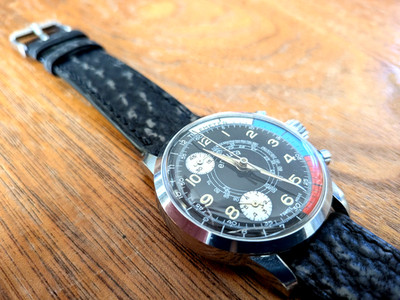 MUST SEE!  VINTAGE ENDURA Telemeter Chronograph Watch Stopwatch MCM Paul Newman