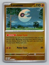 Lunatone 074/132 Rare Mega Evolution Pokemon Reverse Holo Near Mint