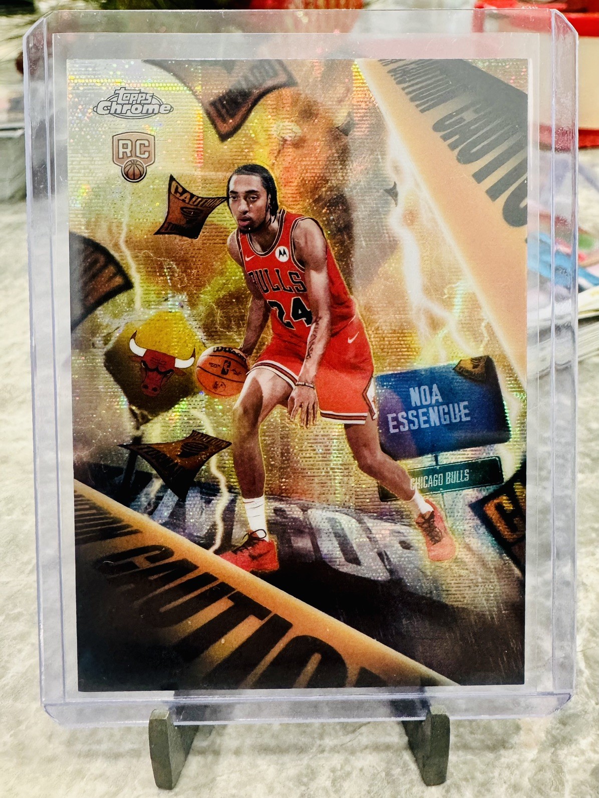 2025-26 Topps Chrome Noa Essengue Advisory Rookie Card #AD-19 Chicago Bulls SSP