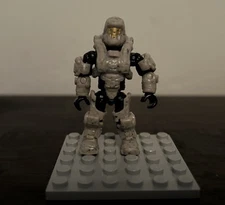 Halo Mega Construx Halo 4 Gray Hazop Spartan Speckle Rare Minifigure