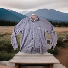Ted Baker Purple Check Long Sleeve Button Up Shirt Mens XL
