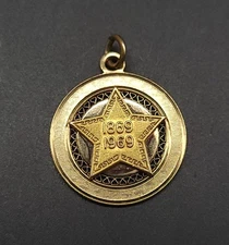 P.E.O. Sisterhood 1869 - 1969 Centennial Bracelet Charm Karatclad Lamode - Used