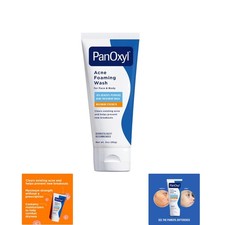 Acne Foaming Wash, 10 Benzoyl Peroxide, For Face  Body, 3 oz