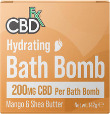 High Strength 200Mg CBD Hydrating Bath Bomb - Mango & Shea Butter Bubble Bath Bo