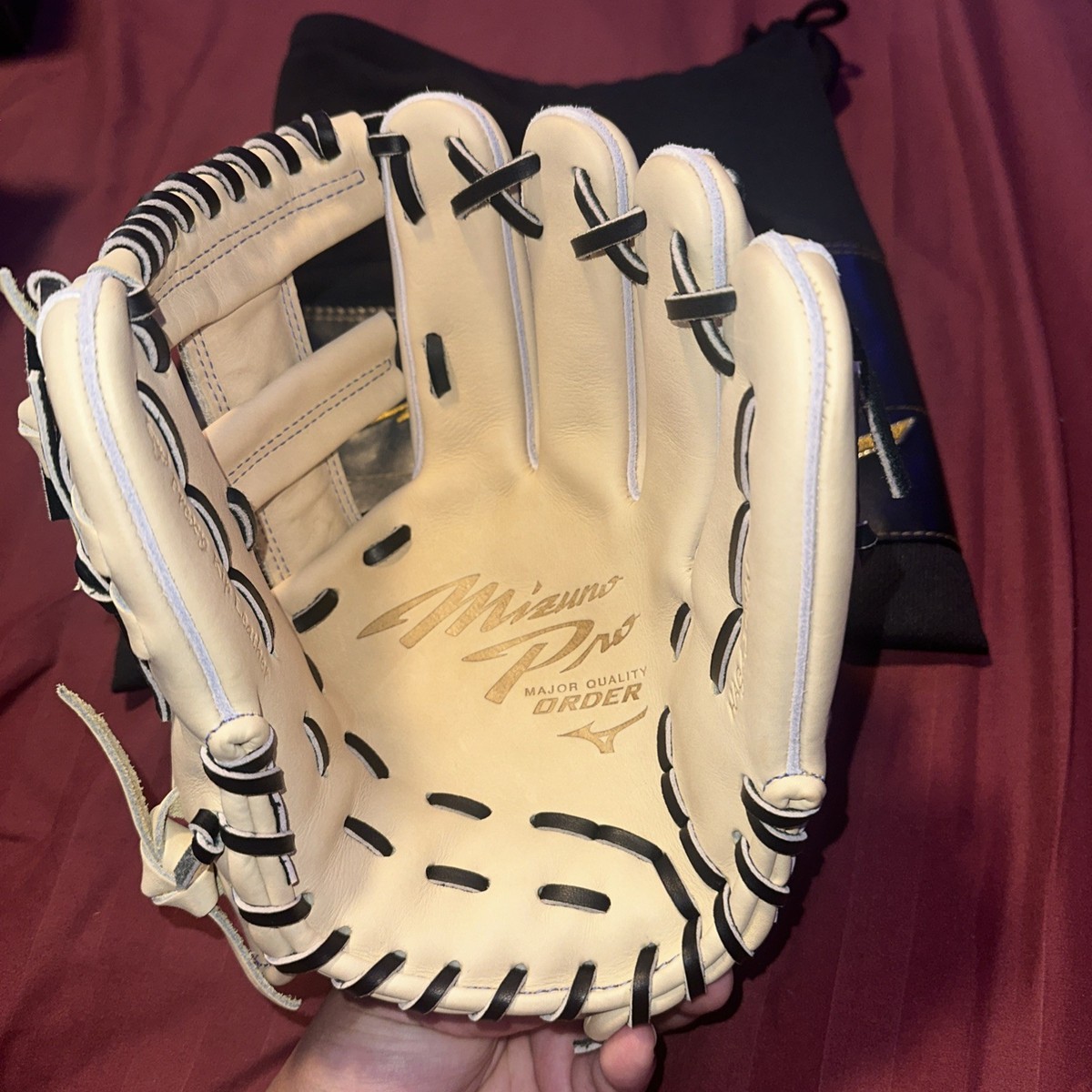 グローブ MIZUNO HAGA JAPAN NEW] Mizuno pro 11.5 Infield Right IVORY Special Order Kip