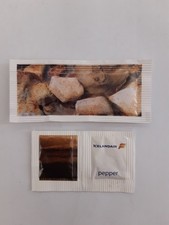 ICELANDAIR Airline Salt Pepper + Sugar Bord Catering Salz Pfeffer Zucker Vintage
