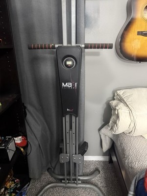 MaxiClimber Vertical Climber Exercise Machine Black Metal Calorie Monitor