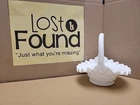 Vintage White Milk Glass Basket Ruffled
