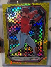 Bowman 2026 baseball Prospects Tyson Lewis Reds yellow X Refractor /75 #BCP-5
