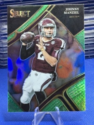 2023 Select Draft Picks Johnny Manziel Dragon Scale Prizm Card #198 TEXAS A&M