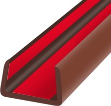 Rubber Edge Trim, Flexible Edge Banding, 3/4" 19mm U Channel Furniture Edge Pro