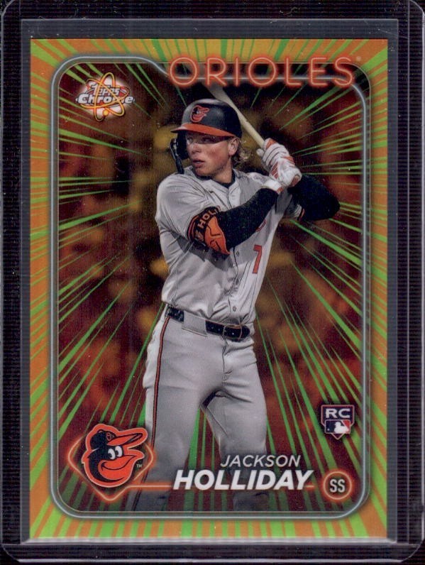 JACKSON HOLLIDAY 2024 Topps Chrome Radiating Rookie #RR-19 SP RC