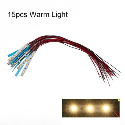 Flexible und einfach zu bedienende LED Lichtleiste 15X vorverdrahtet weiße Streifen LEDs