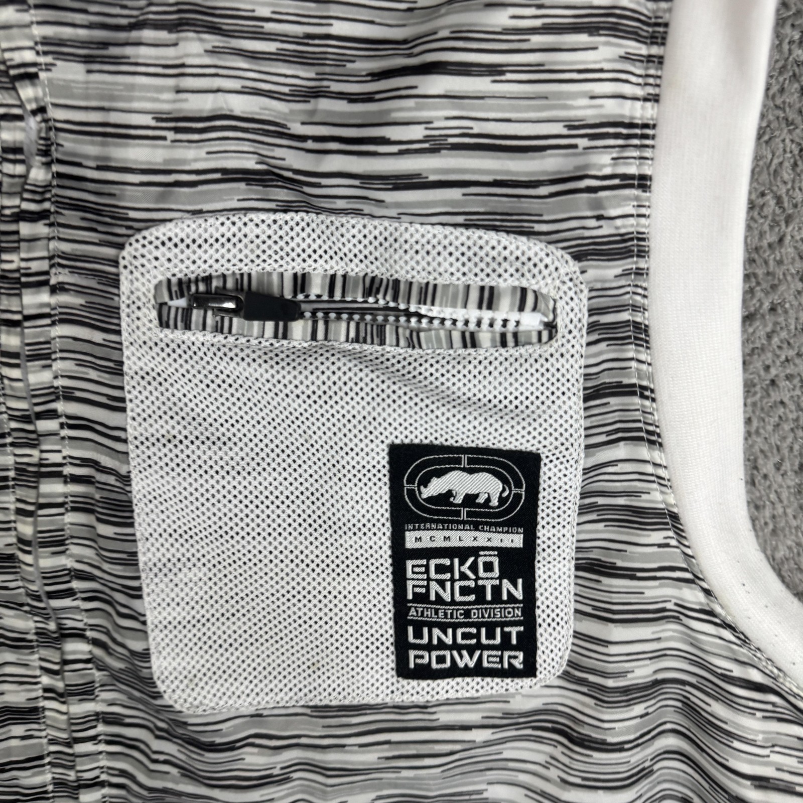 Ecko Function Tank Top Mens Medium Gray Hooded Sl… - image 6