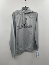 NWT Champro Champion Recruits Hoodie Baseball Adult Medium Silver Pullover Sport
