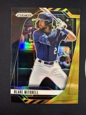 #64 Blake Mitchell 2025 Panini Prizm SN #/5 Kansas City Royals sports Black Gold