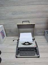 Typewriter: Olivetti Tropical Vintage 1970s Portable Manual Typewriter With Case