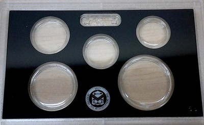 Lot of ten Empty Plastic Lens with Black Insert Holds 5 Coins * NO COINS *