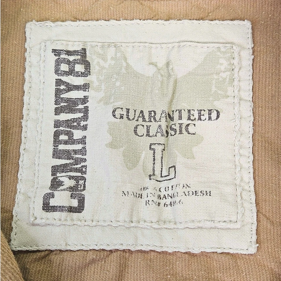 Company 81 Men's Corduroy Western Pearl Snap Button Shirt Size L Tan Long Sleeve - Image 3 of 4