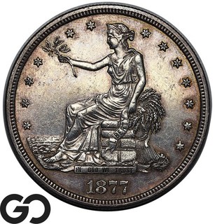 1877 S Trade Dollar Very Sharp Strike Tough In This Nice Condition