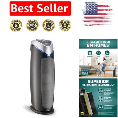 4-in-1 HEPA Air Purifier with UV-C Light for Large Spaces Up to 743 Sq. Ft.