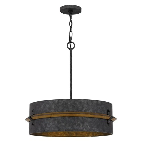 Quoizel QOP5336 Lariat 3 Light 21"W Pendant - Old Black Finish - Picture 4 of 9