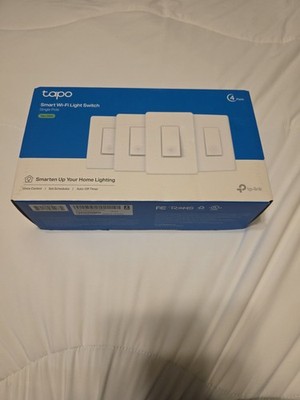 TP-Link Tapo Smart Light Switch, Single Pole, Neutral Wire Required, 2.4GHz W...