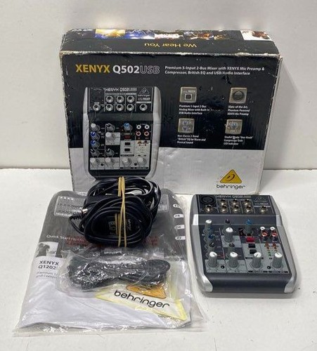 Behringer Xenyx Q502USB Premium 5-Input 2-Bus Mixer Audio Interface - 第 1/12 張圖片