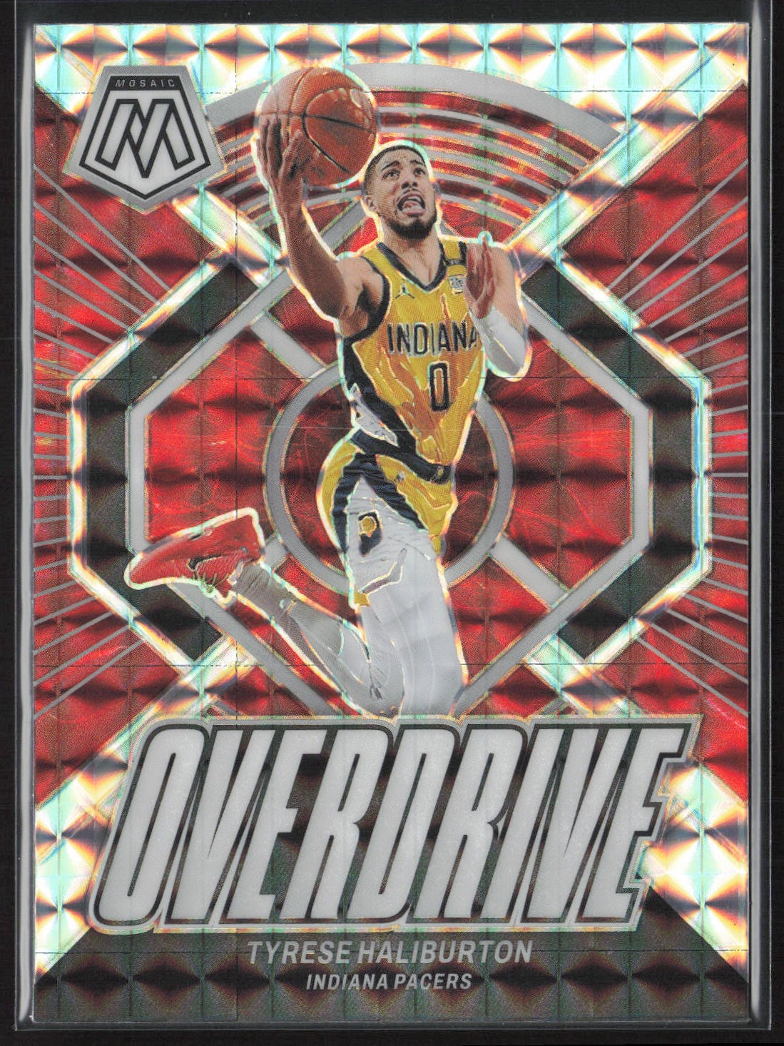 2023-24 Panini Mosaic #2 Tyrese Haliburton Overdrive Pacers