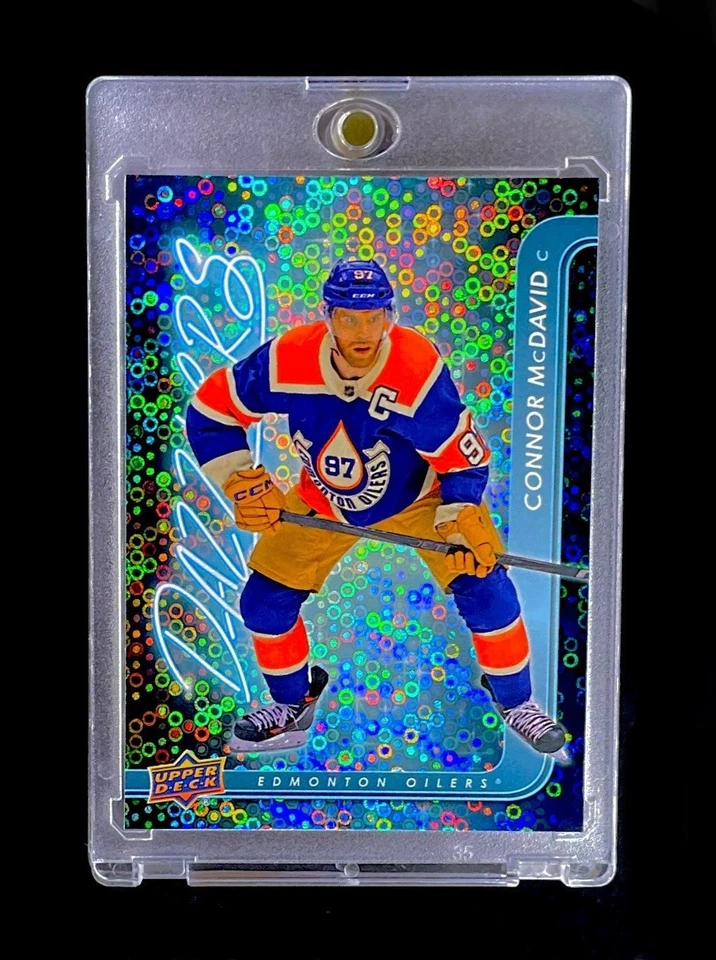CONNOR MCDAVID BLUE DISCO REFRACTOR HOLO Prizm Silver Upper Deck - ENGRASADORES Foto 2 de 4