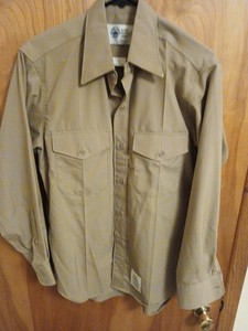 USMC Khaki Shirt 15.5 x 33 Service Dress Long Sleeve US Marine  Men's New