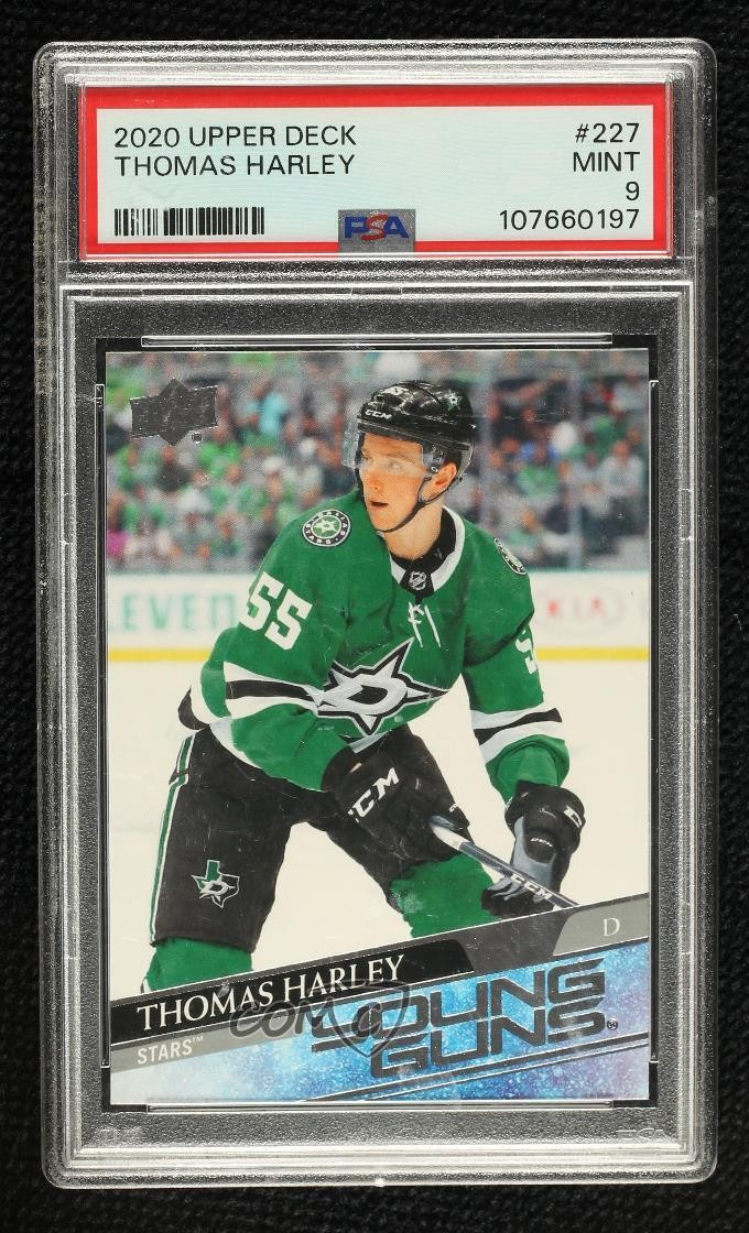 2020-21 Upper Deck Young Guns Thomas Harley #227 PSA 9 MINT 1w9