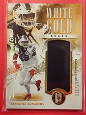 2023 Panini Gold Standard Tremaine Edmunds White Gold Jersey /299 #7 Football