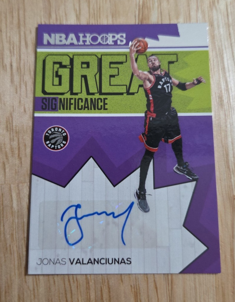 Jonas Valanciunas #7 2016-17 NBA Hoops Great SIGnificance